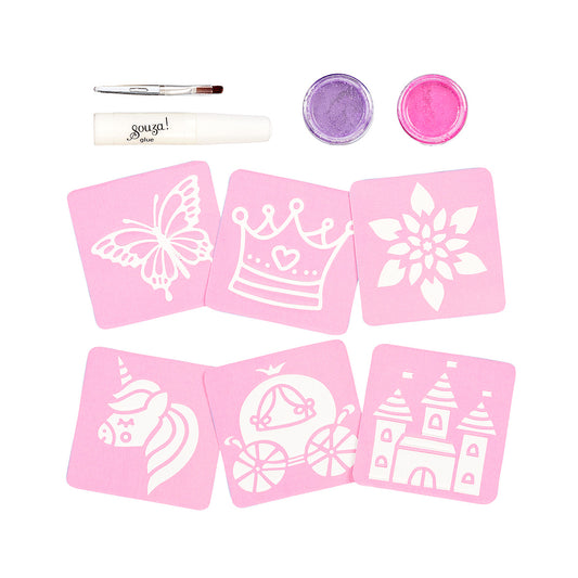 Glitter Tattoo Set Prinses