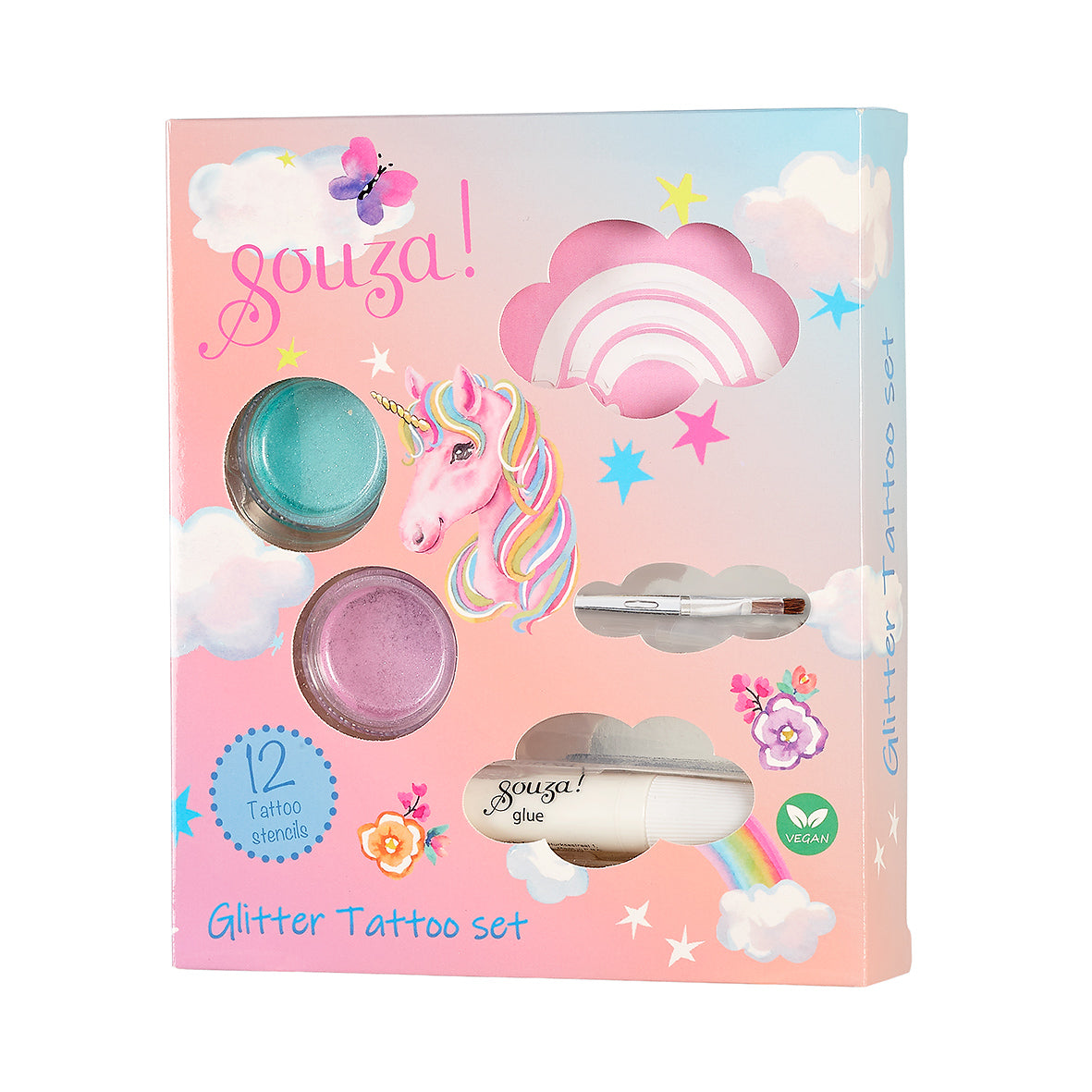 Glitter Tattoo Set Eenhoorn