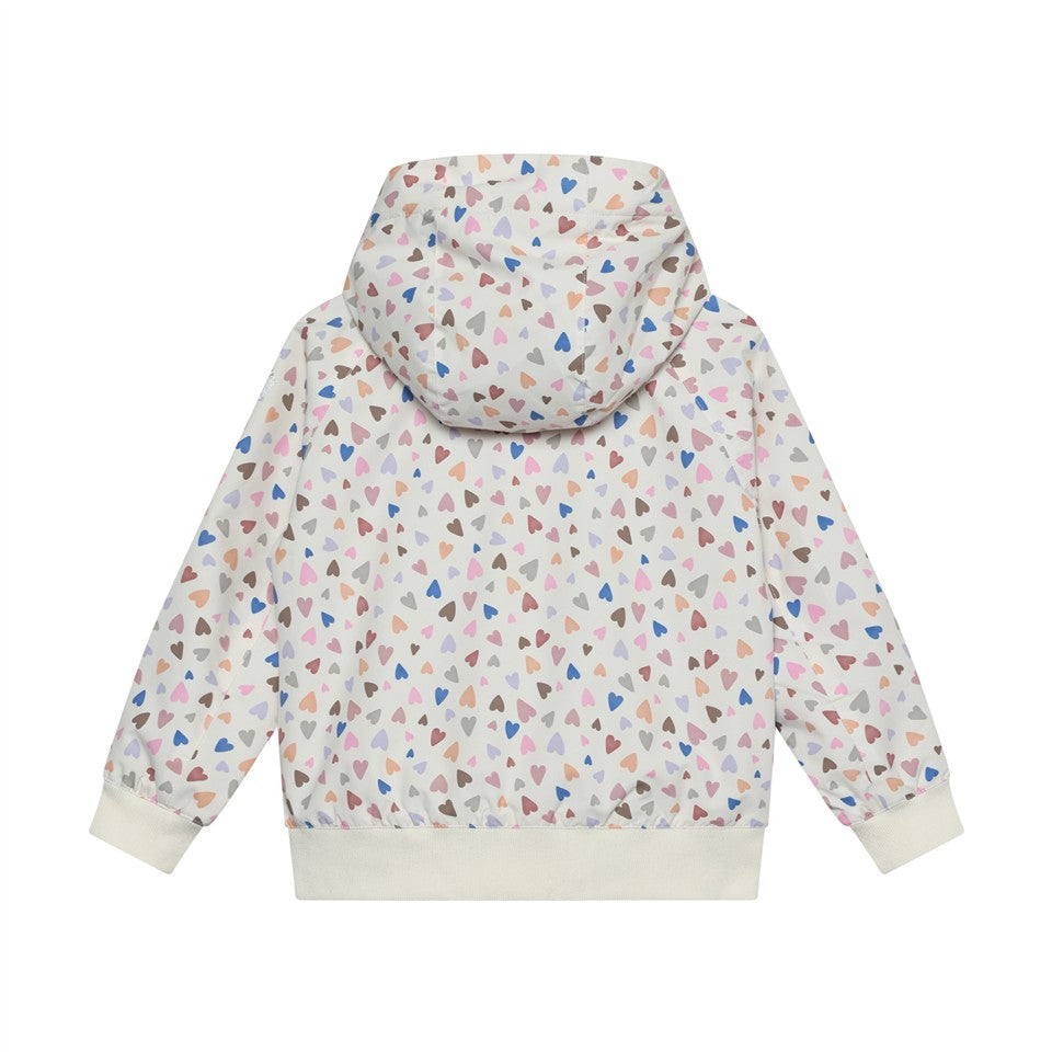 Achterkant bomber jacket met hartjes