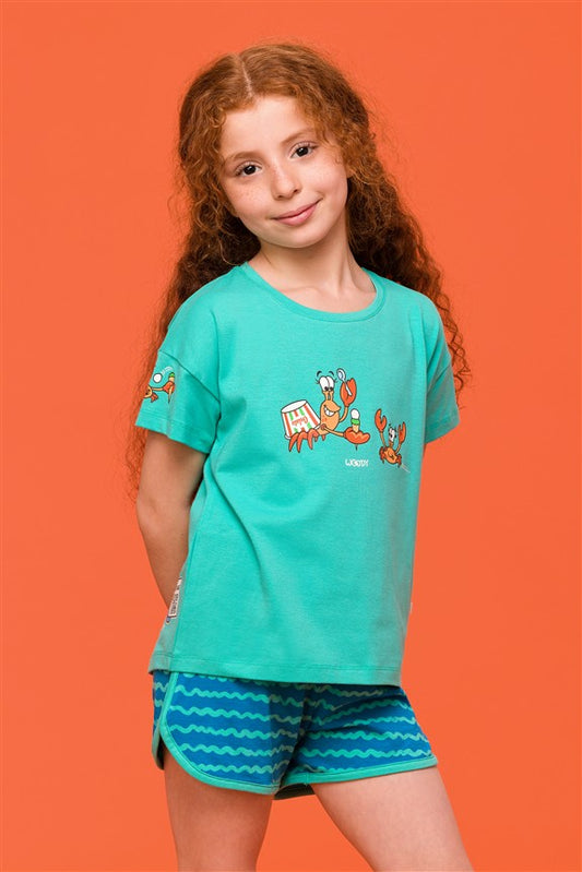 Hermien Pyjama Turquoise