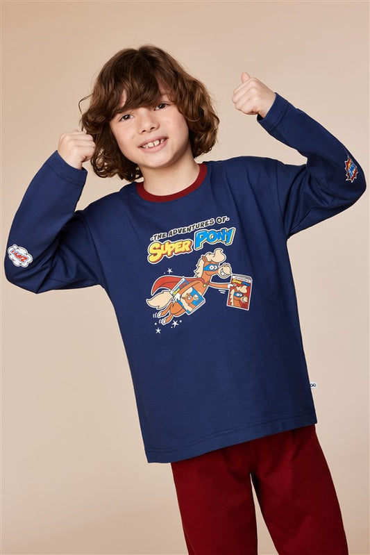 Pony Pyjama Donkerblauw