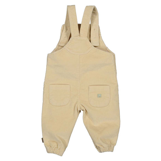 Salopette ruffles babycord off white