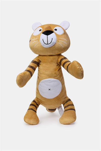 Tijger knuffel buikzijde