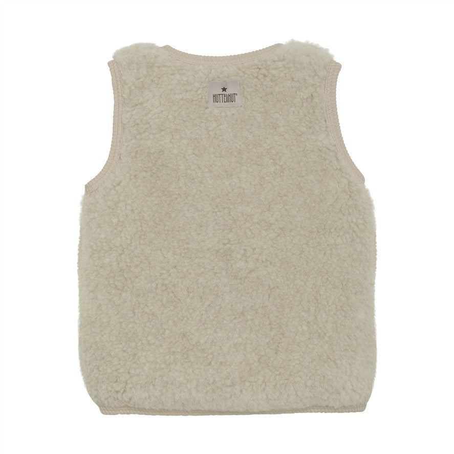 Vest wool teddy with lining