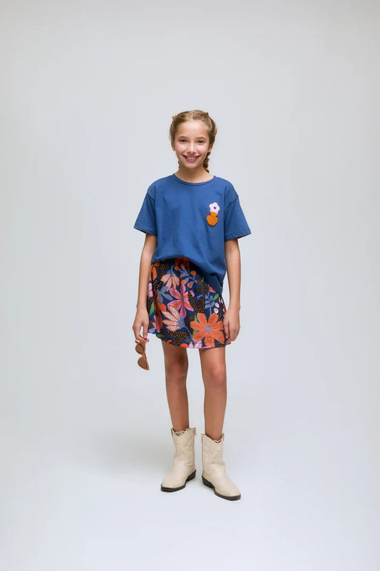 Tshirt Flower Blue