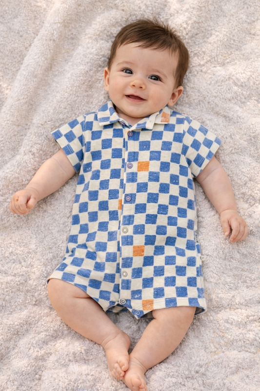 Terry Jumpsuit Checkers