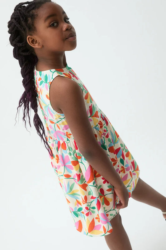 sfeerbeeld kinder jurk met bloemenprint