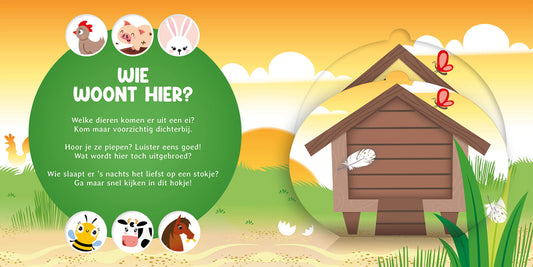 Wie woont hier? Op de boerderij