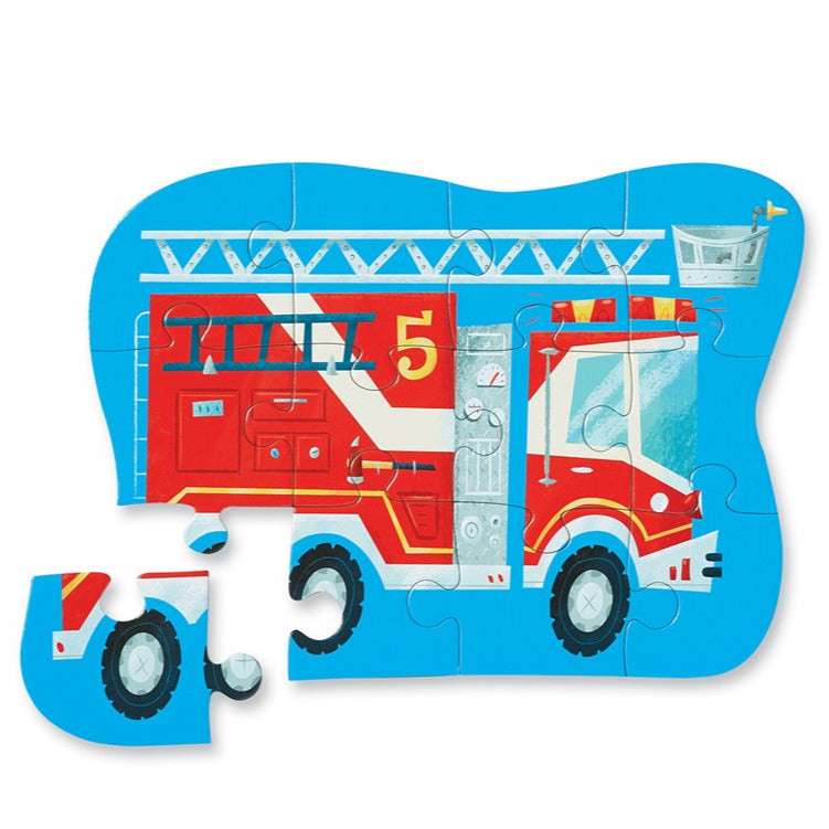 Puzzel brandweerwagen 12 pcs