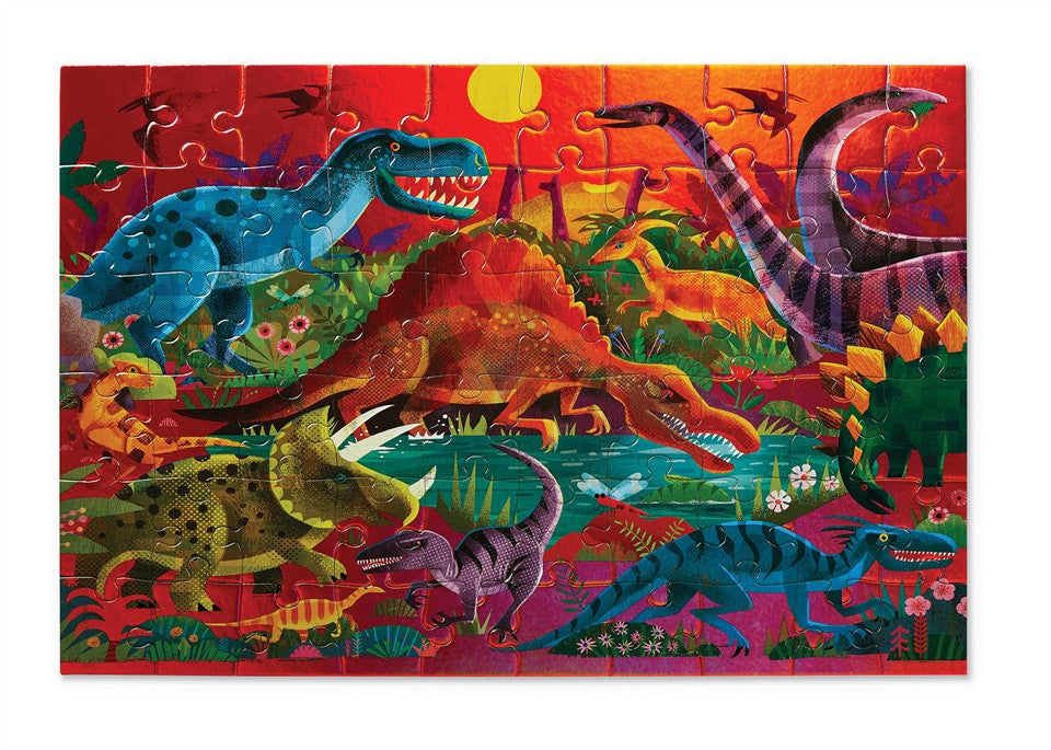 Puzzel dazzling dinosaurs 60 pcs