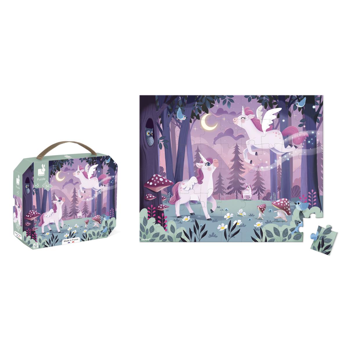 doos en puzzel unicorn thema