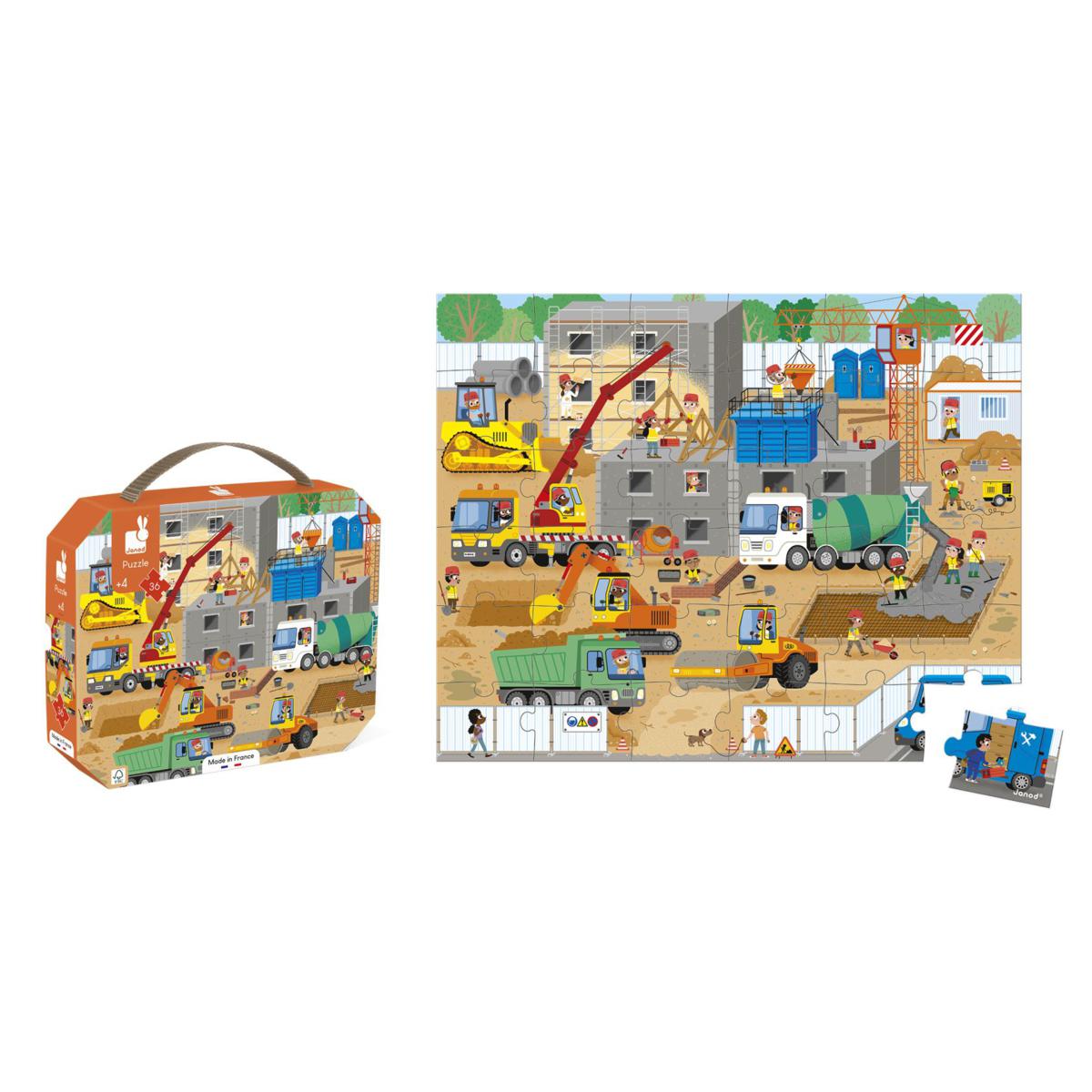 Bouwpuzzel met draagtas en poster