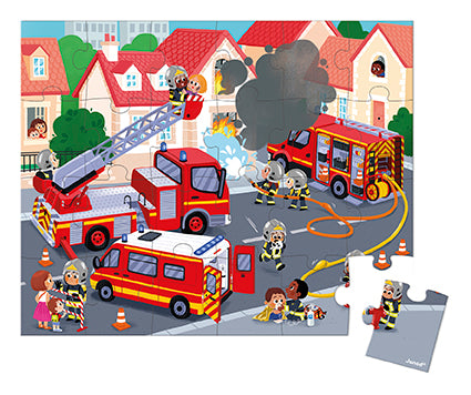 Brandweer puzzel voor kinderen