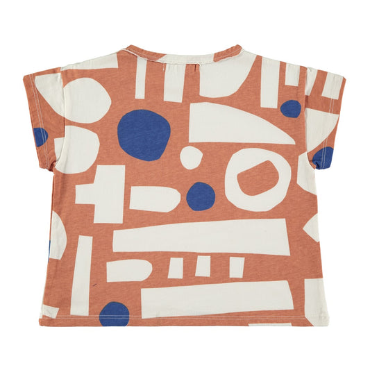 Tshirt Geo Terracotta