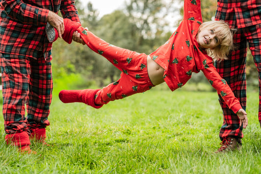 Pyjama Rode Kerstbomen