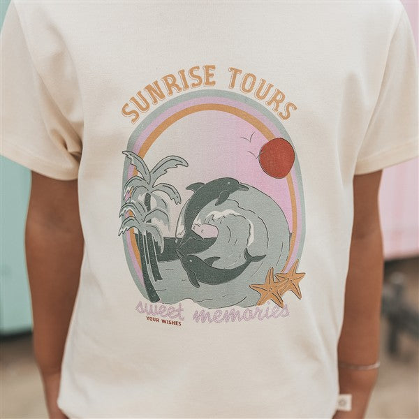 detail print kindertshirt sunrise tours