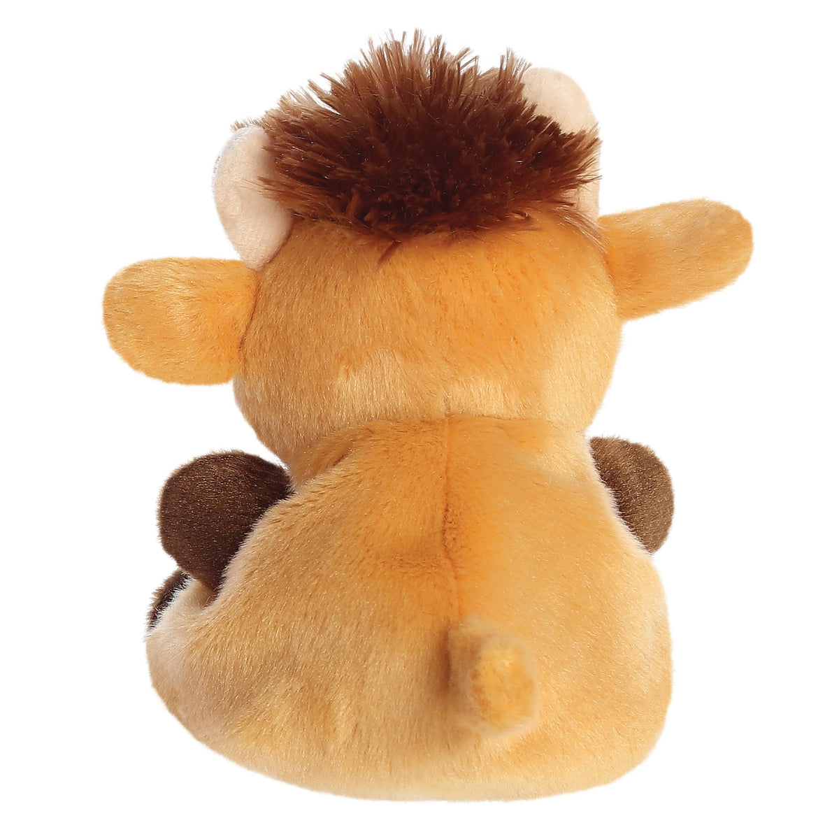 Zachte Highland Cow knuffel als cadeautje achterzijde