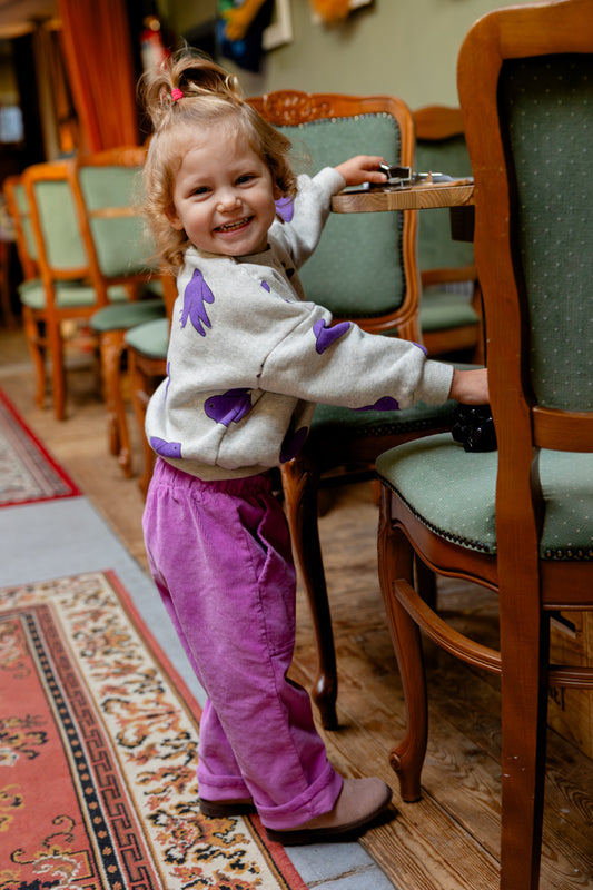 Broek Corduroy Fucsia