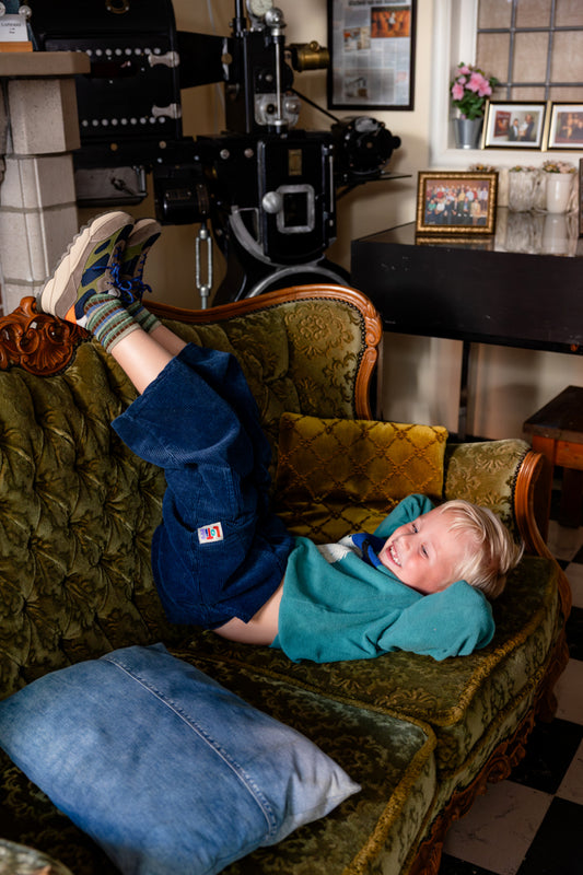 Broek Corduroy Indigo