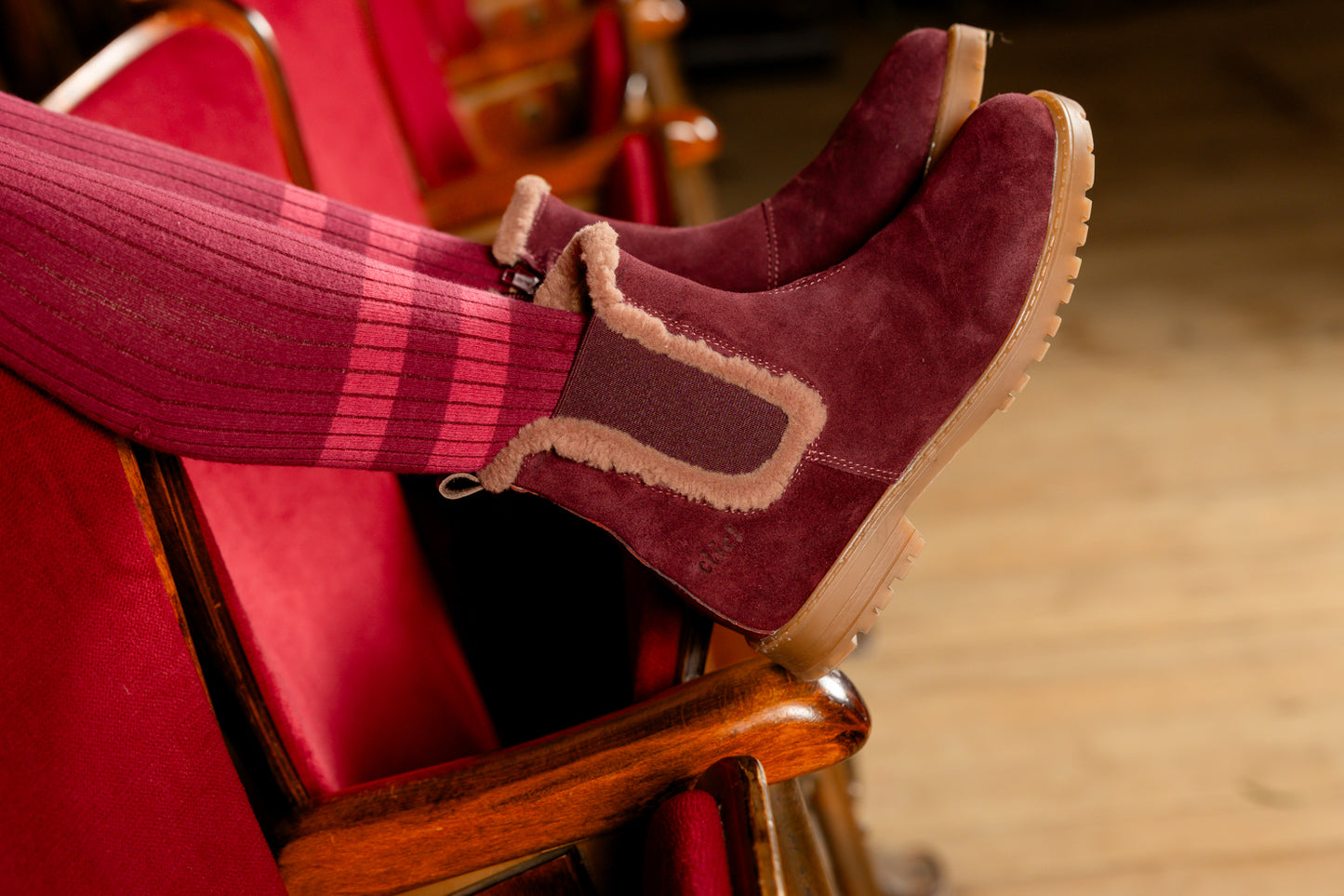 Kousenbroek Bordeaux Rose
