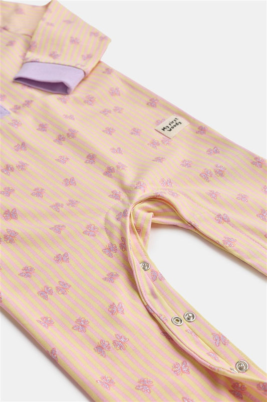 detail rompersuit vlinderprint van woody