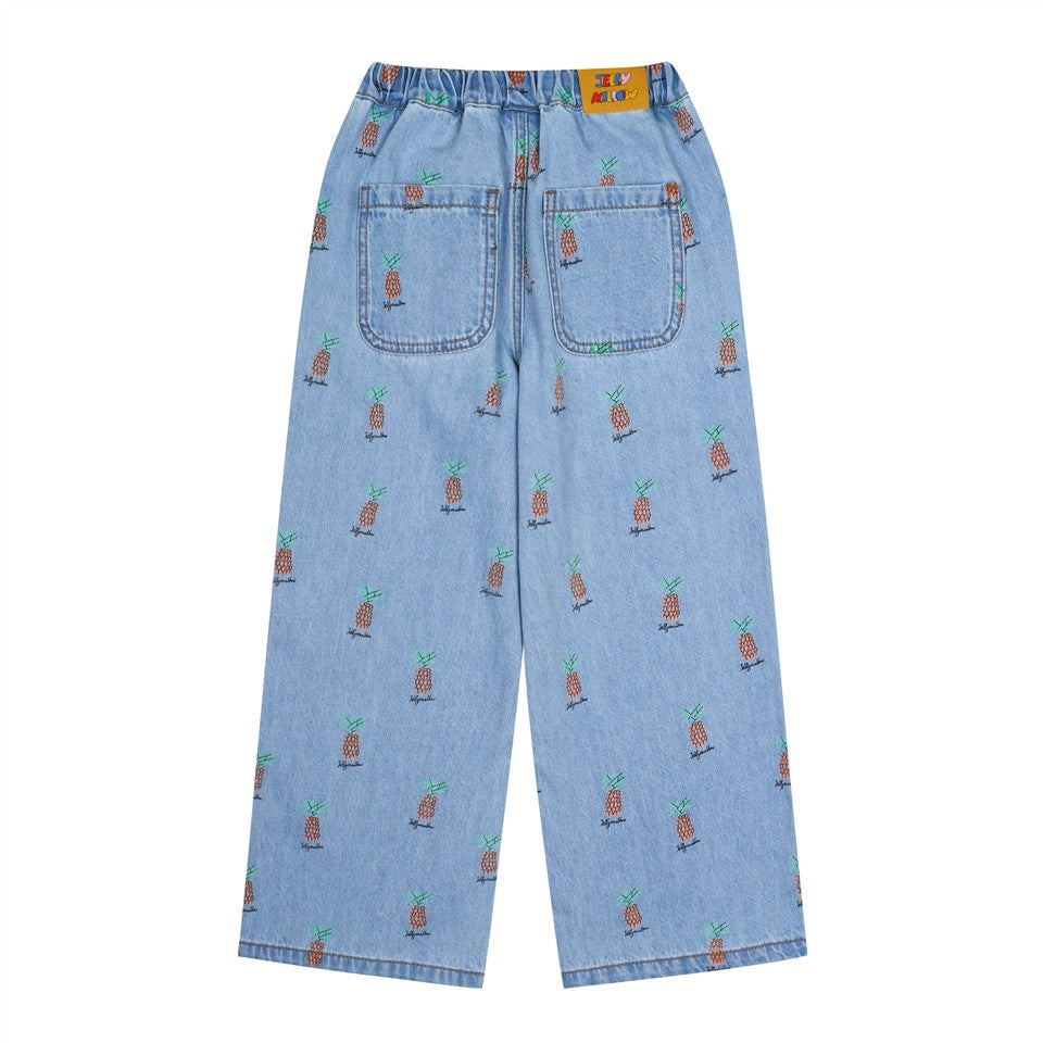 Pineapple denim pants volledig zicht achterkant