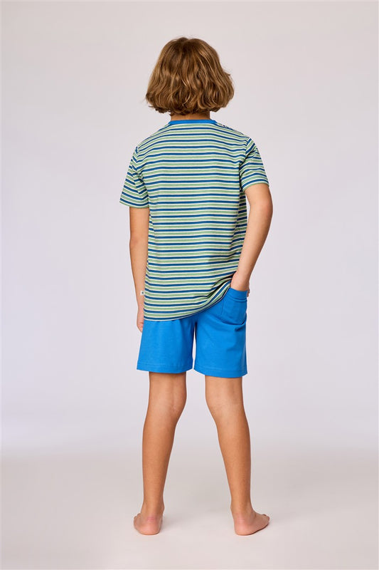 Pyjama SS Olifant groen/blauw