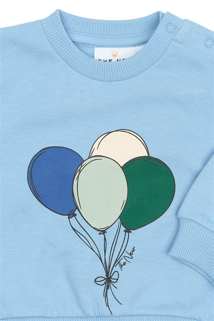 Detail ballonnen print op voorkant