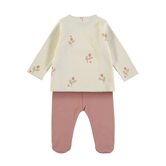 Shirt + Broek Flor Cream