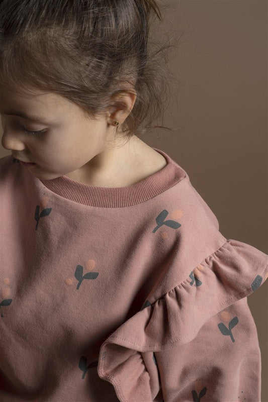 Sweater Flor Vintage Pink