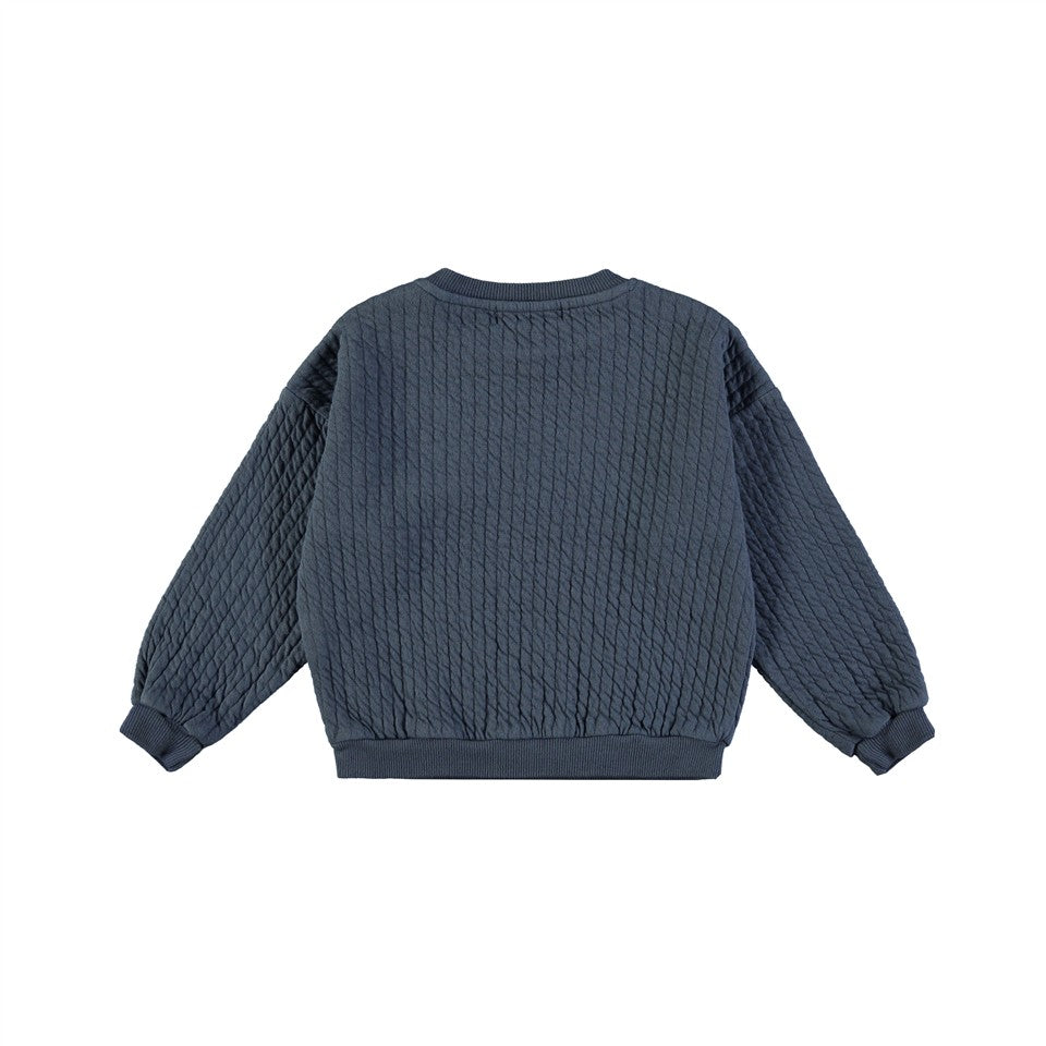 Sweater Quilted Night Blue