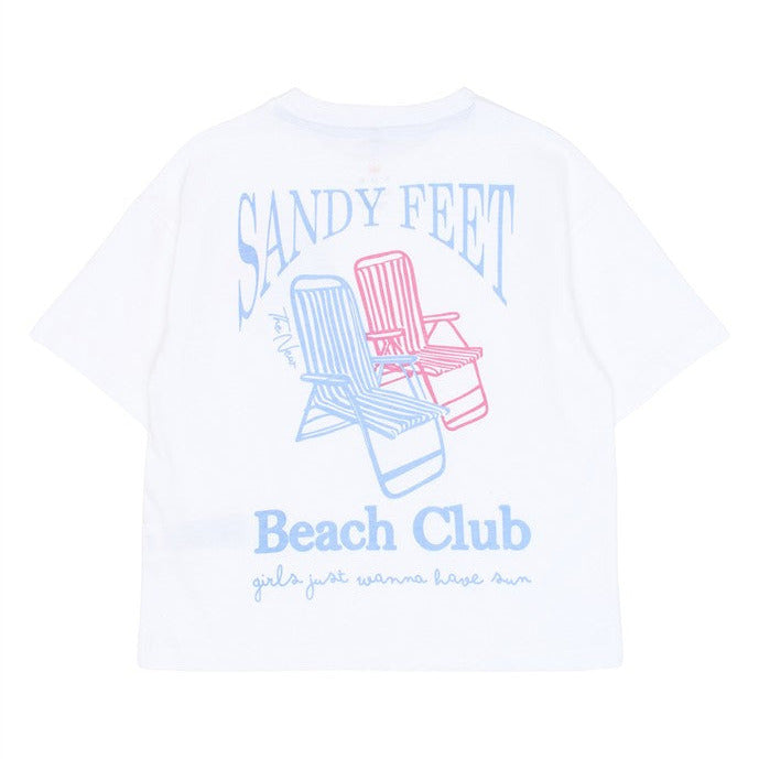 achterzijde tshirt thora met strandstoelen van the new