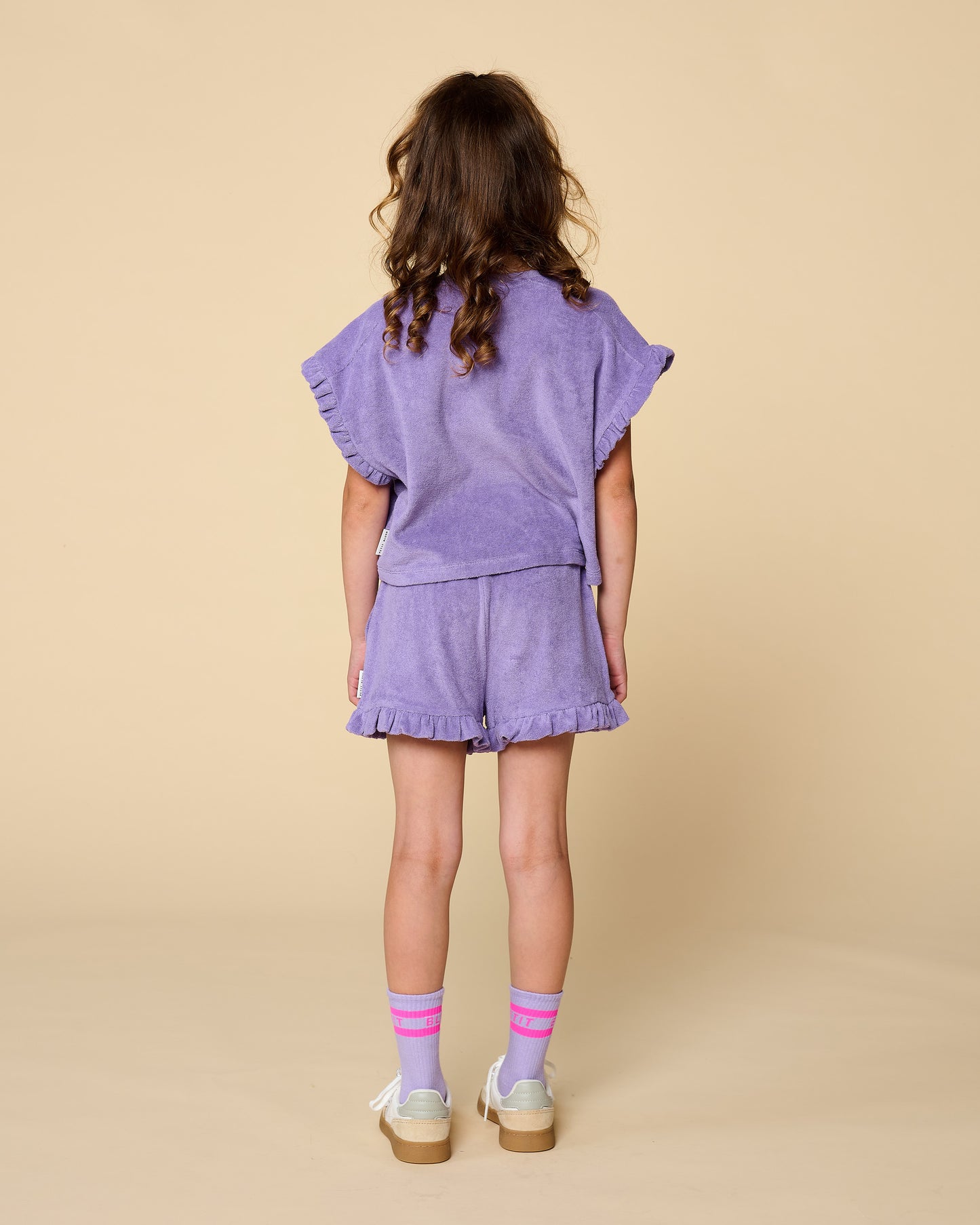 Towel Ruffle Top Chalk Violet