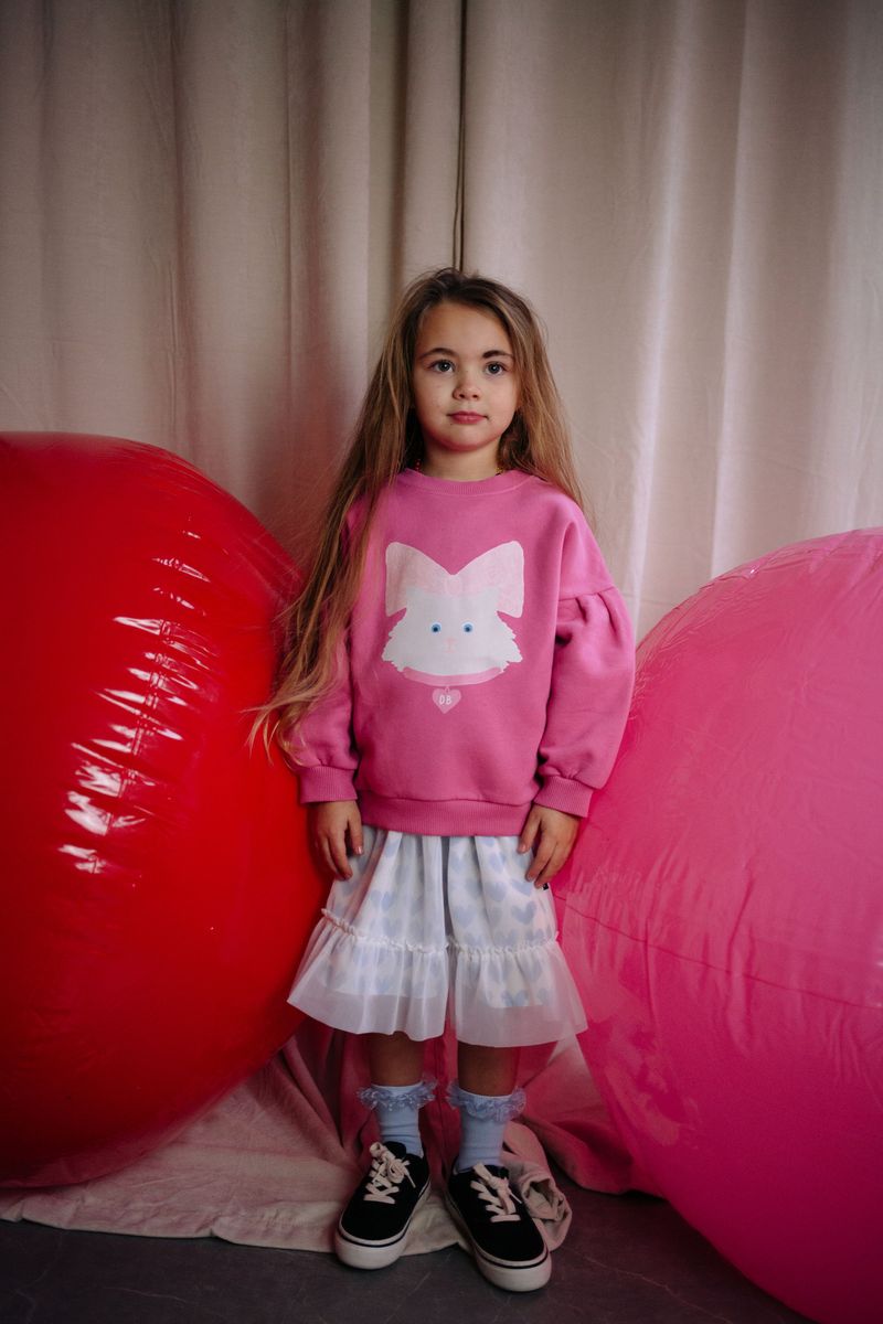 Sweater Kitty Cat Rosy Rebel