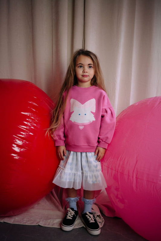 Sweater Kitty Cat Rosy Rebel