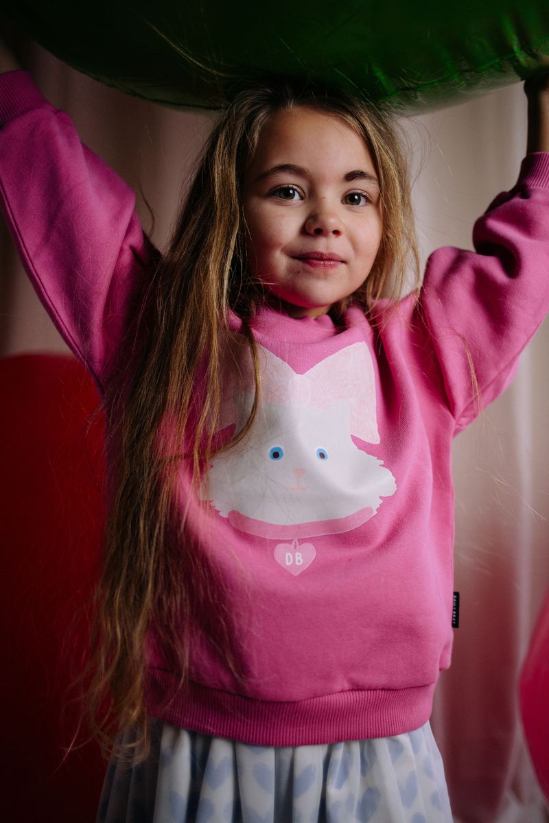Sweater Kitty Cat Rosy Rebel