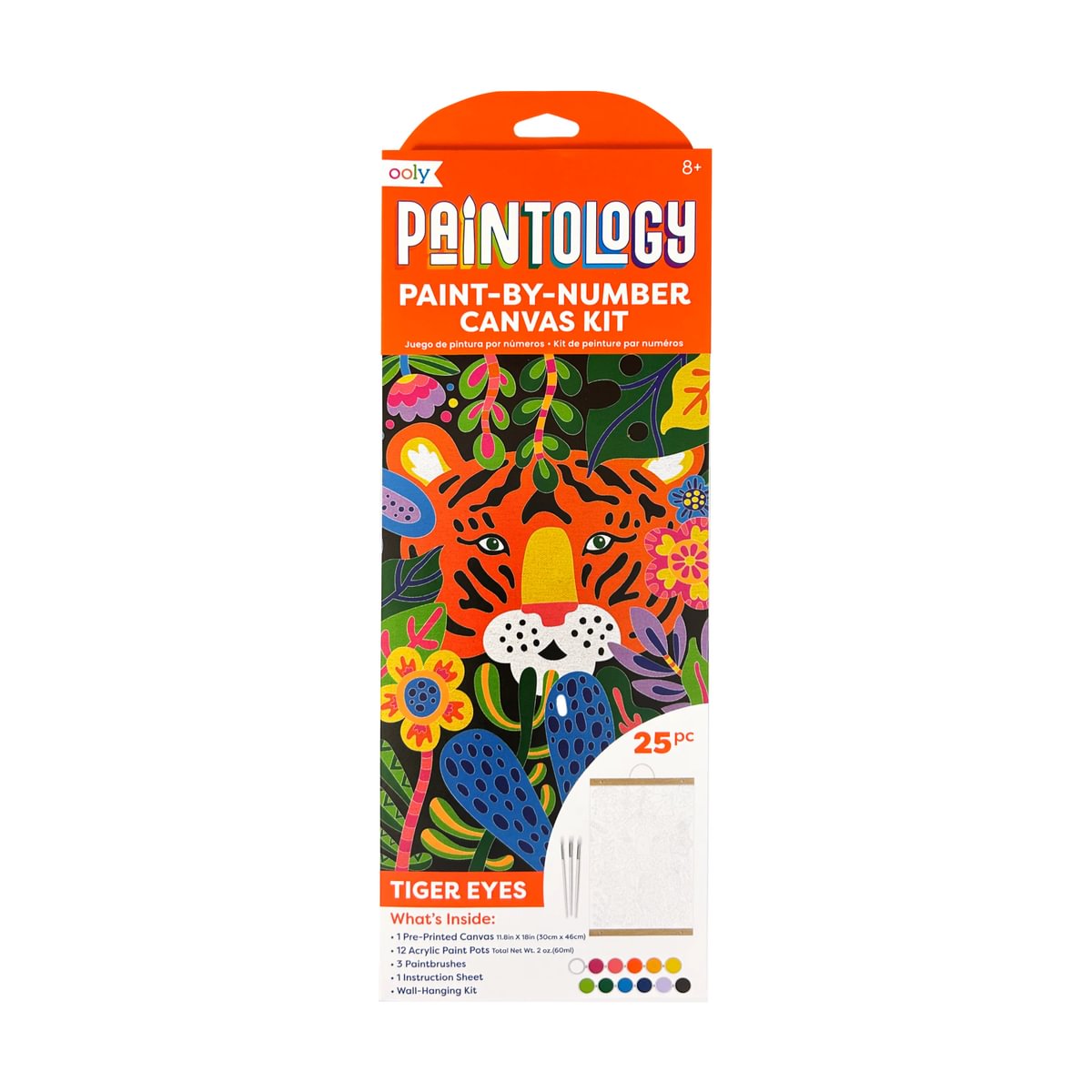 Paint-by-number Canvas Kit Tiger Eyes