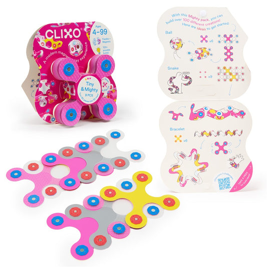 inhoud clixo tiny&mighty sparkle set