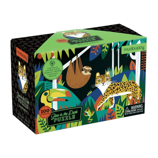 Puzzel Glow In The Dark Rainforest 100 pcs