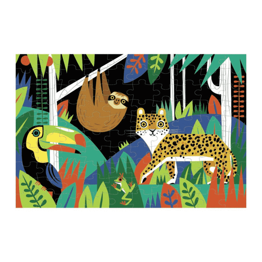 Puzzel Glow In The Dark Rainforest 100 pcs