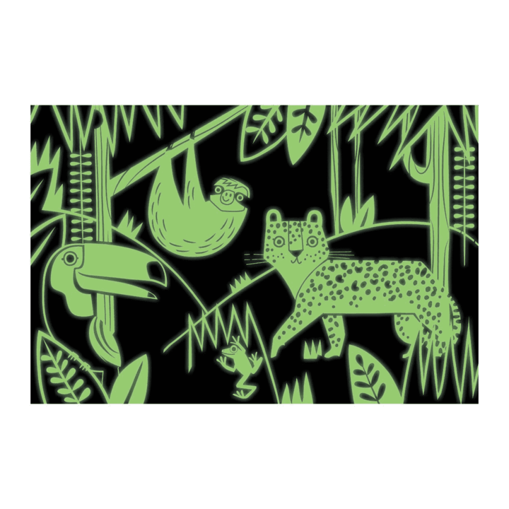 Puzzel Glow In The Dark Rainforest 100 pcs