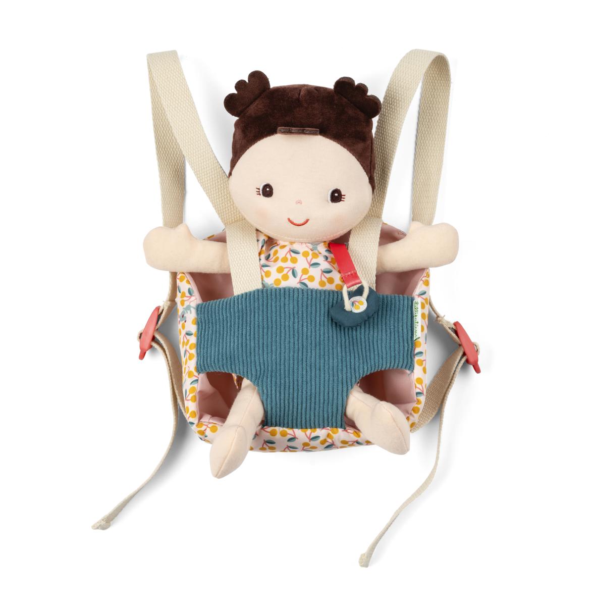 Babypop Jeanne met draagzak