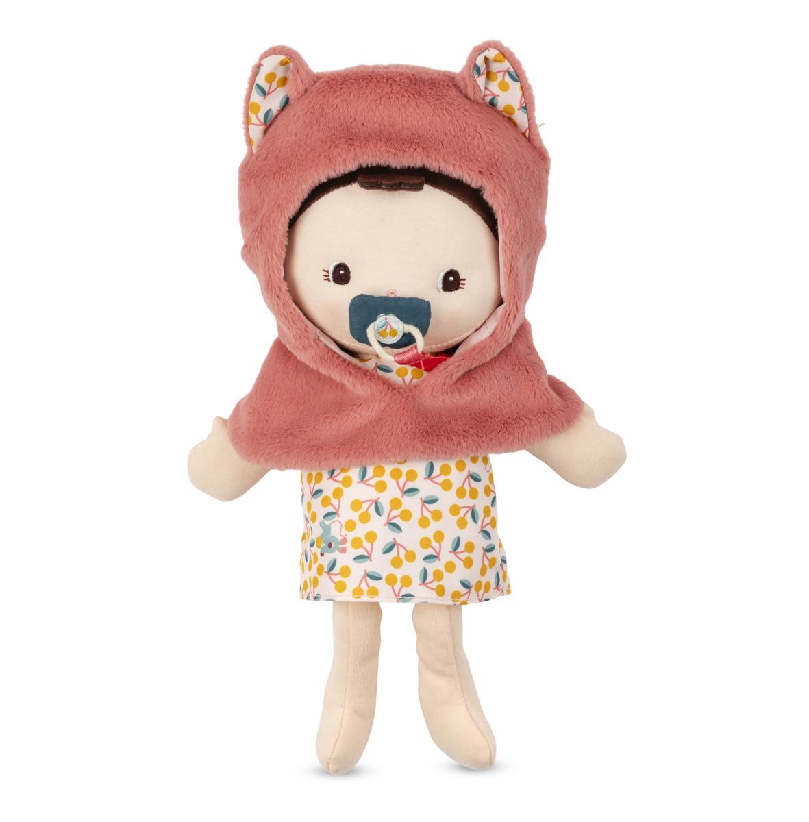 Babypop Jeanne met draagzak