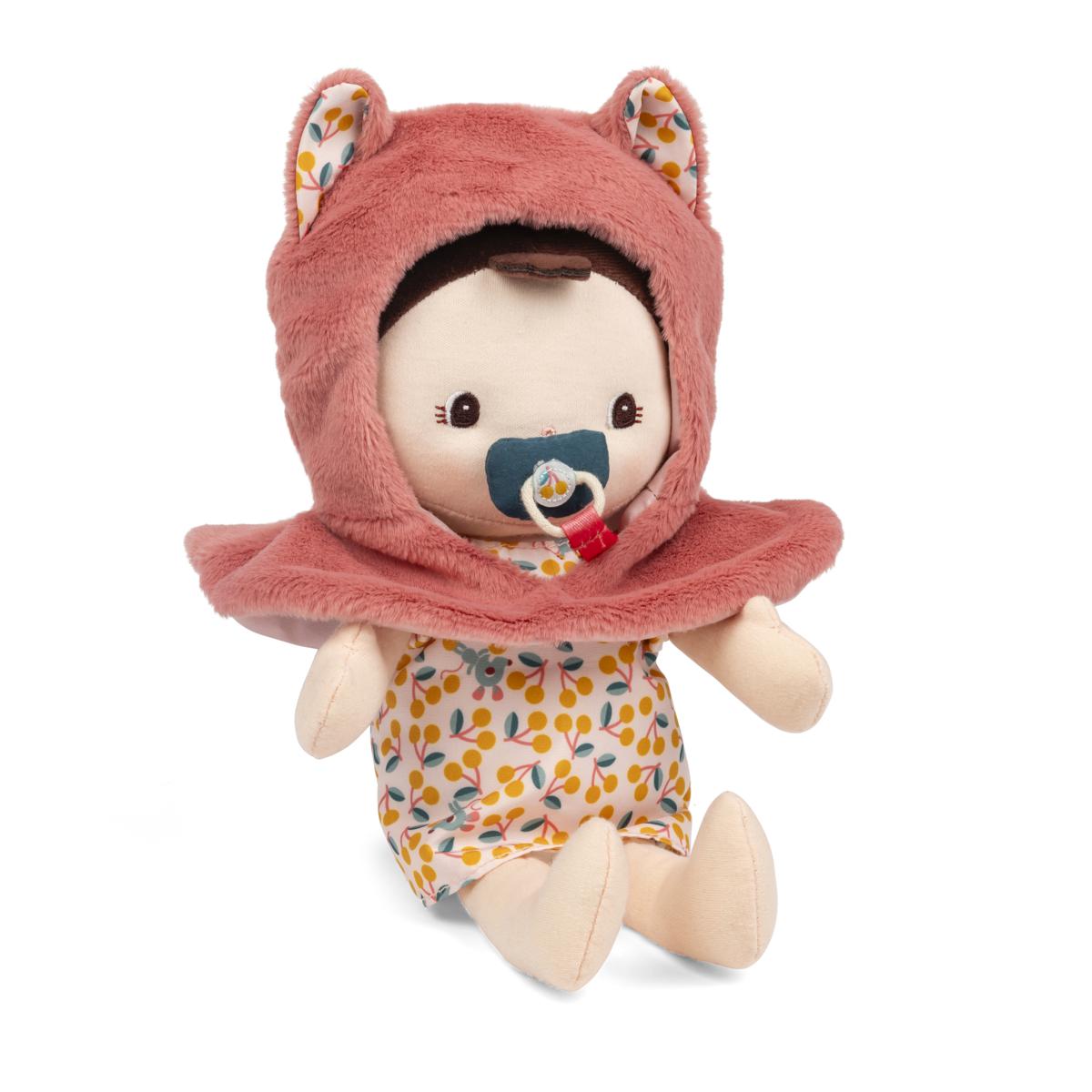 Babypop Jeanne met draagzak