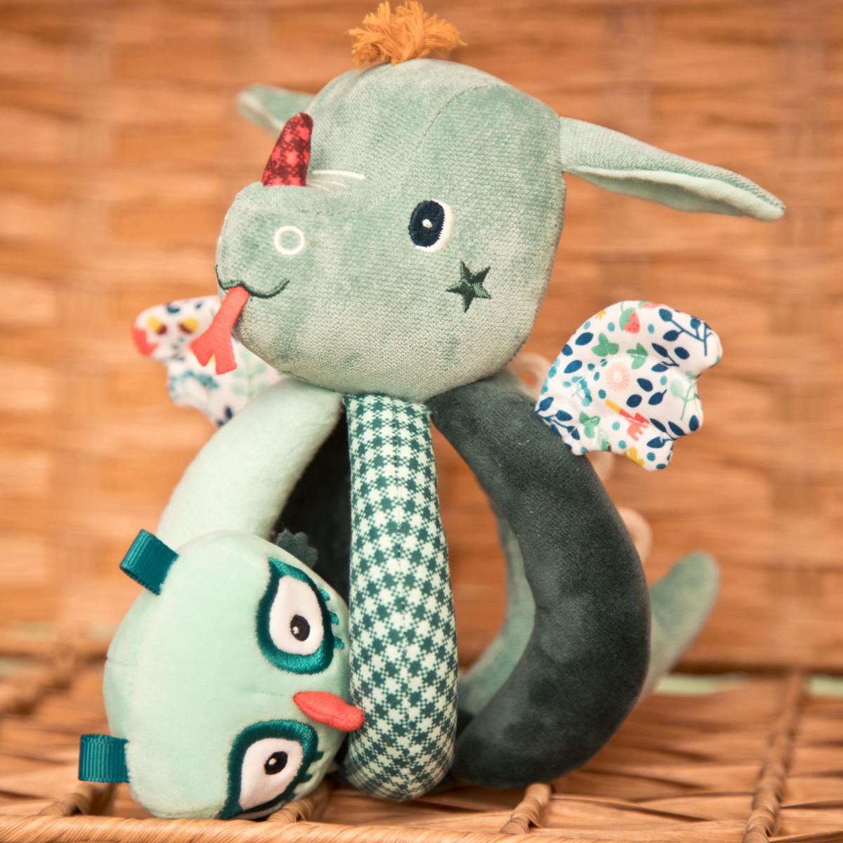 Baby rammelaar met verschillende texturen