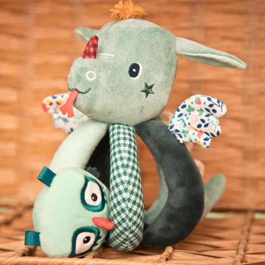 Baby rammelaar met verschillende texturen