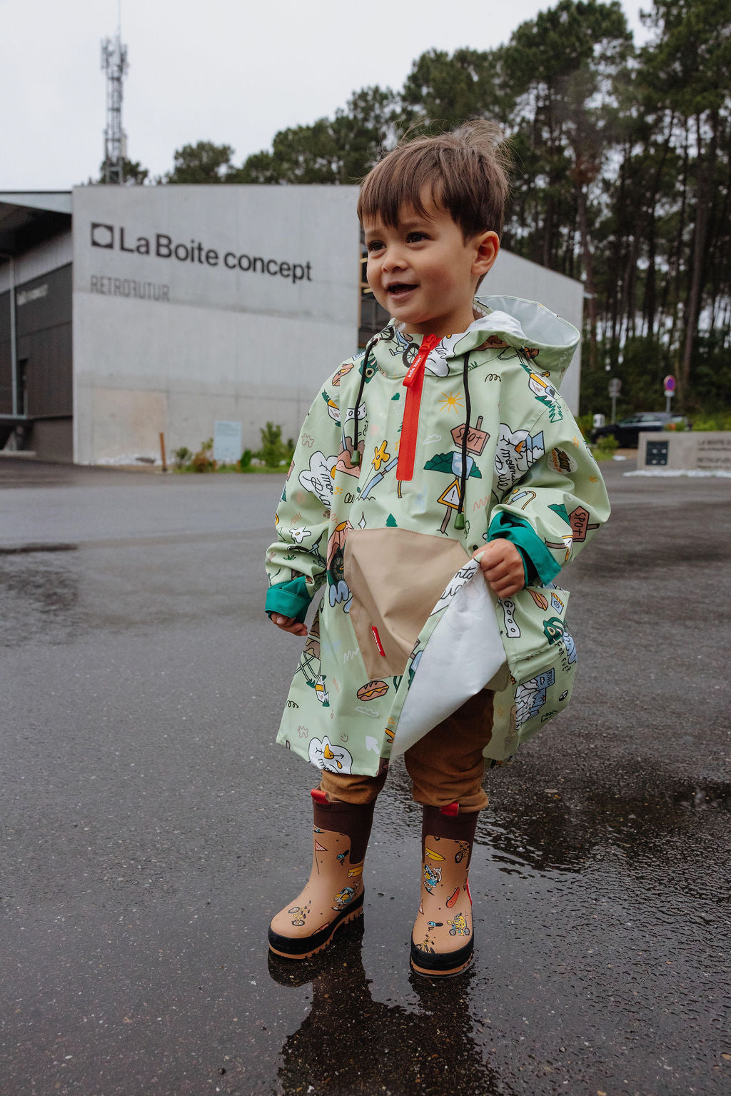 Regen Poncho Mountain Ride