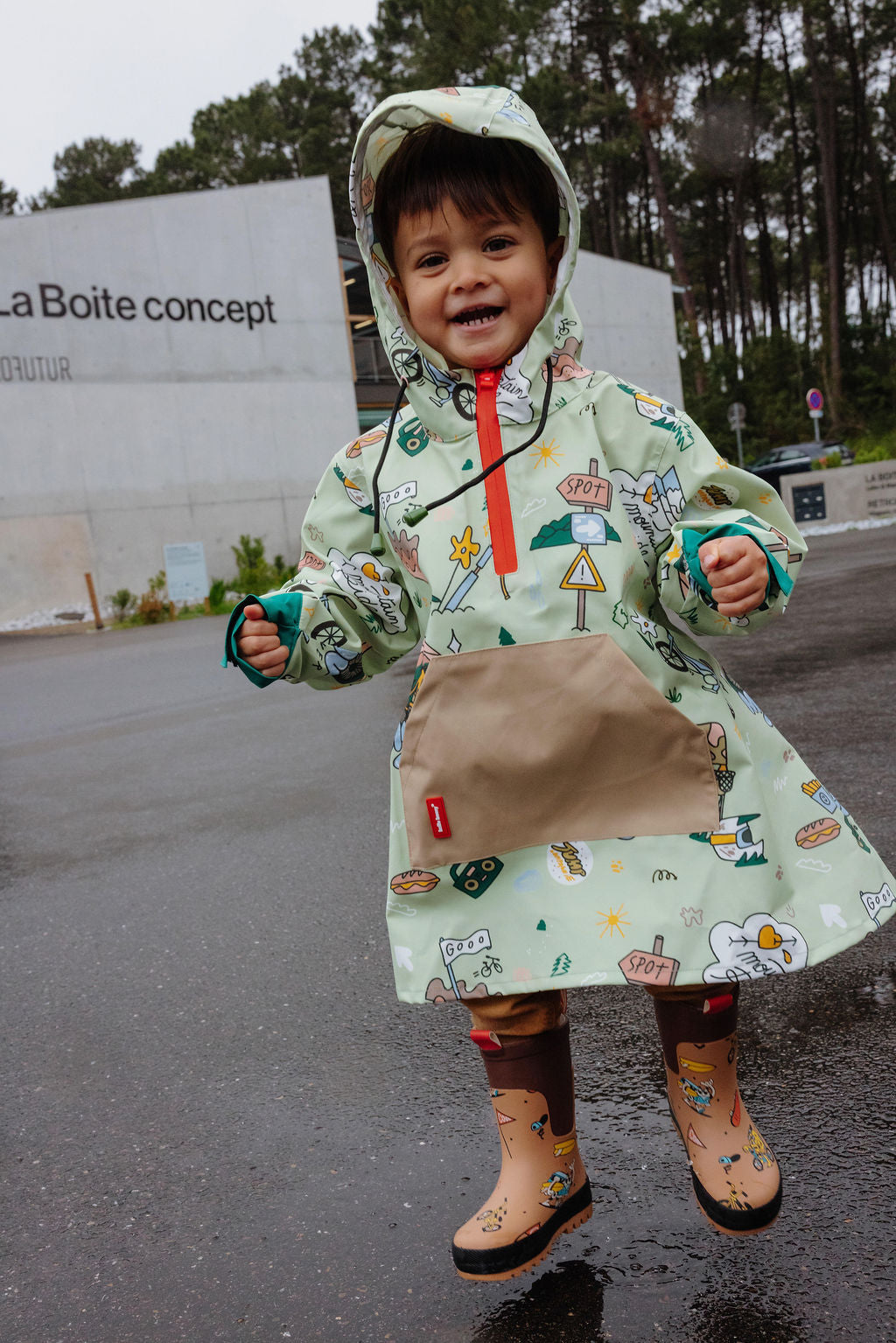 Regen Poncho Mountain Ride