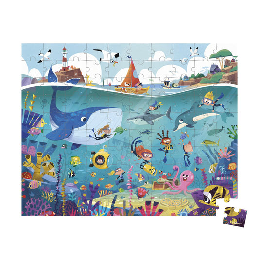 Zeebodem puzzel met 100 stukjes