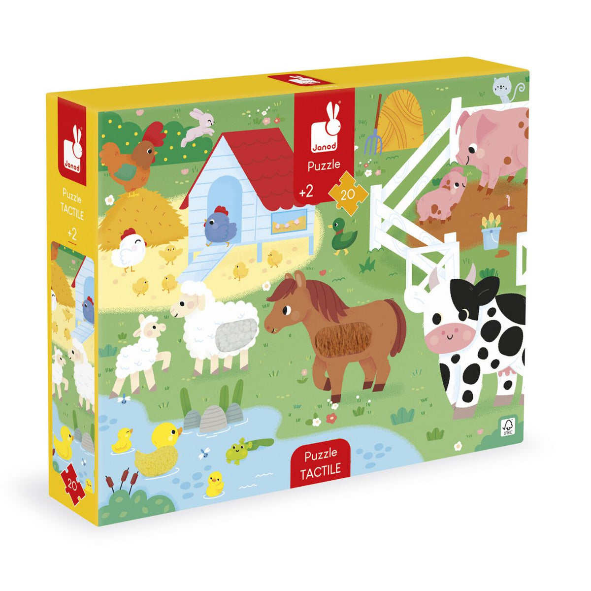 Tactile Puzzle Farm 20 stukjes
